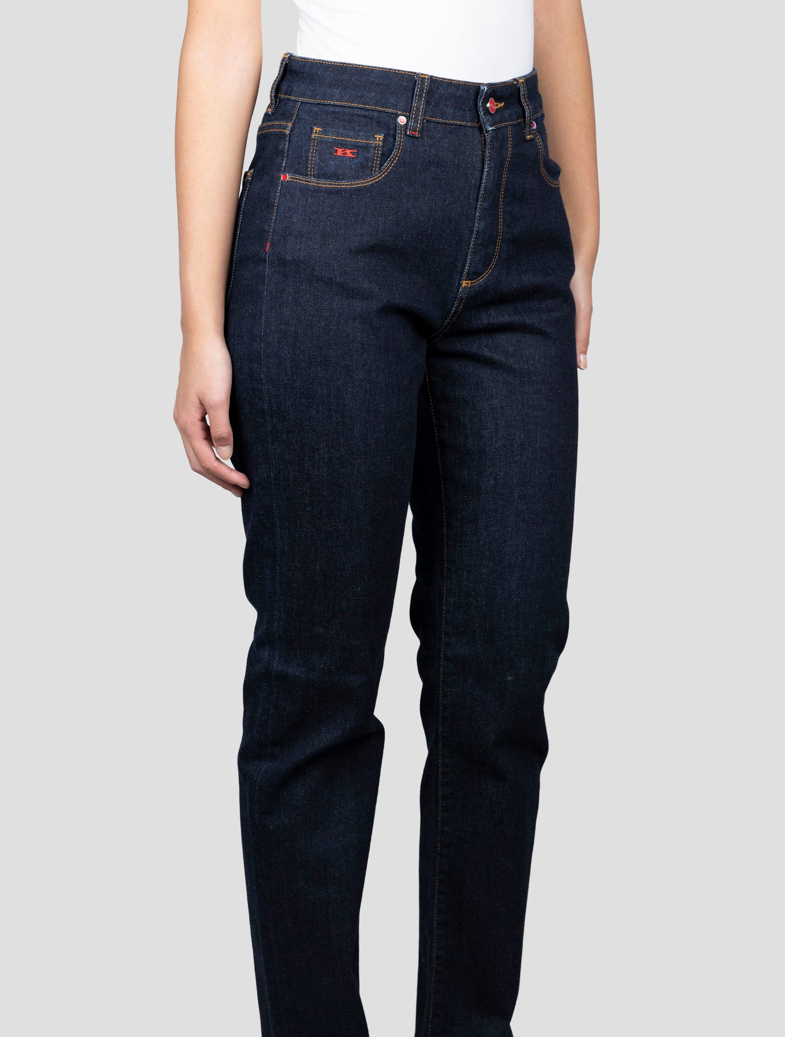 Kiton Blue Cotton Ea Jeans