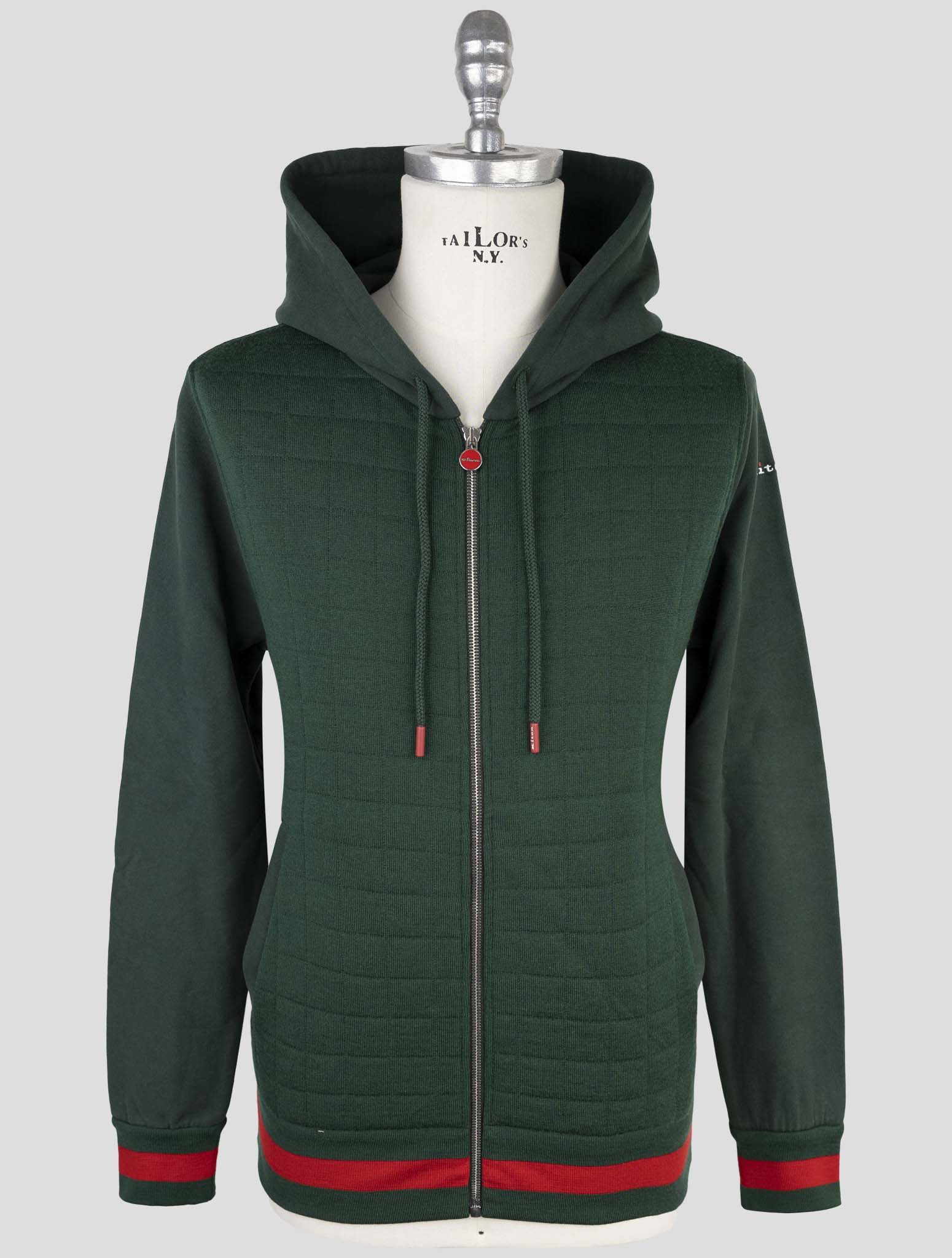 Kiton Green Wool Nylon Ea Tracksuit