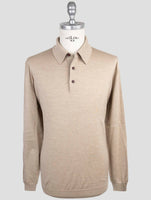 Kiton Beige Cashmere Silk Sweater Polo