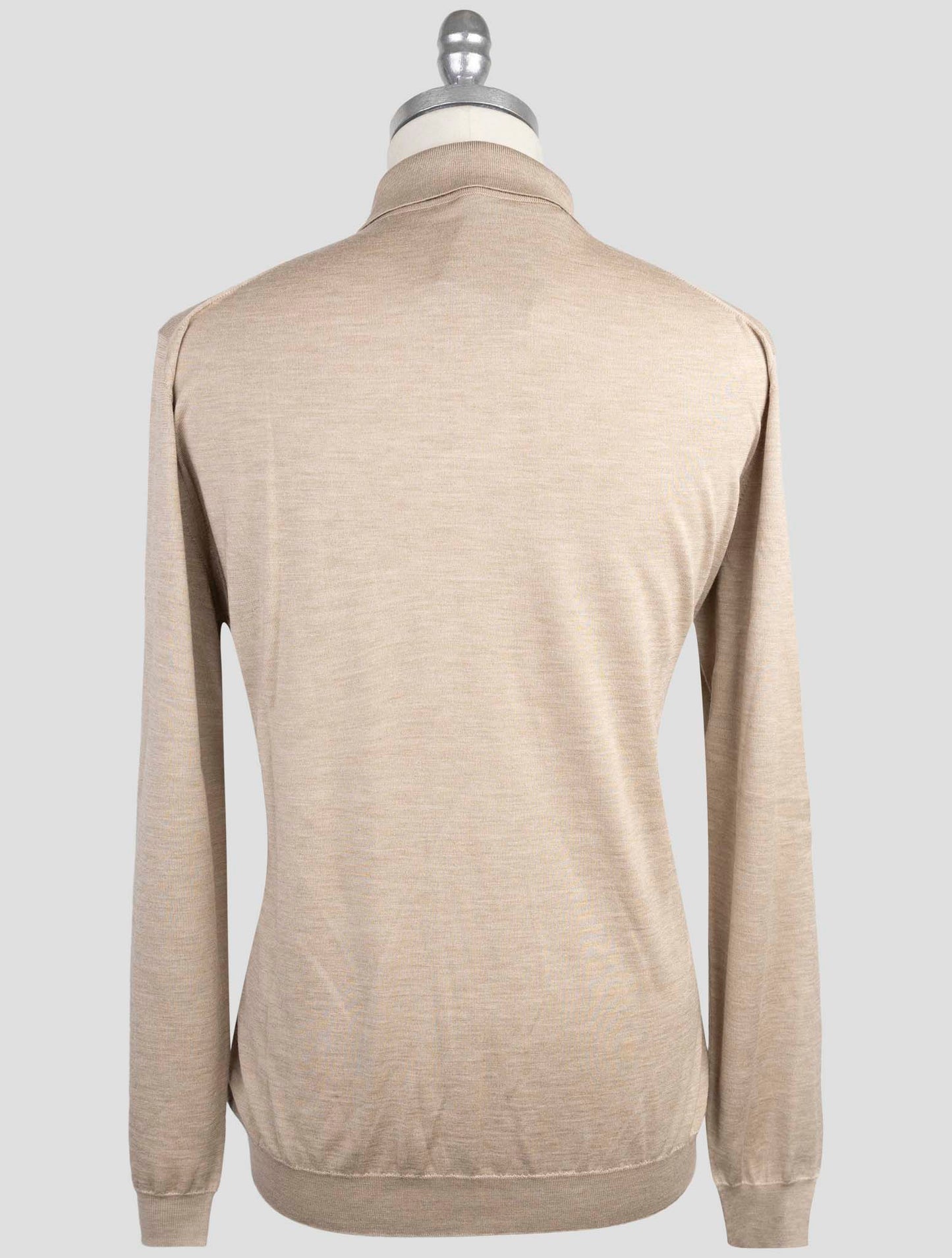 Kiton Beige Cashmere Silk Sweater Polo