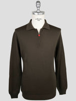 Kiton Green Wool Sweater Polo