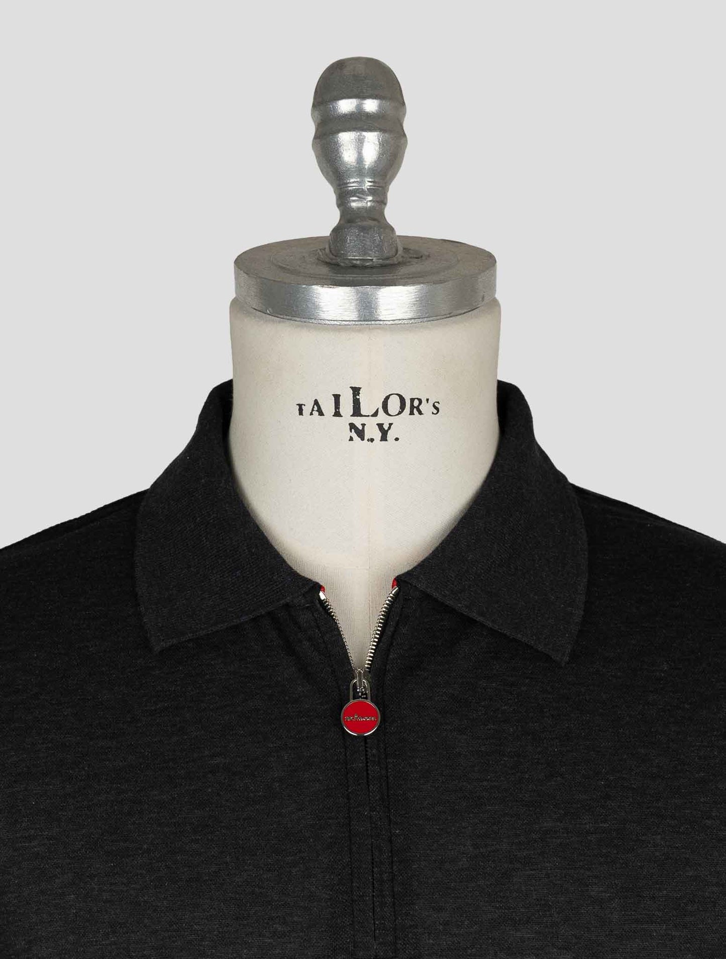 Kiton Gray Cotton Polo