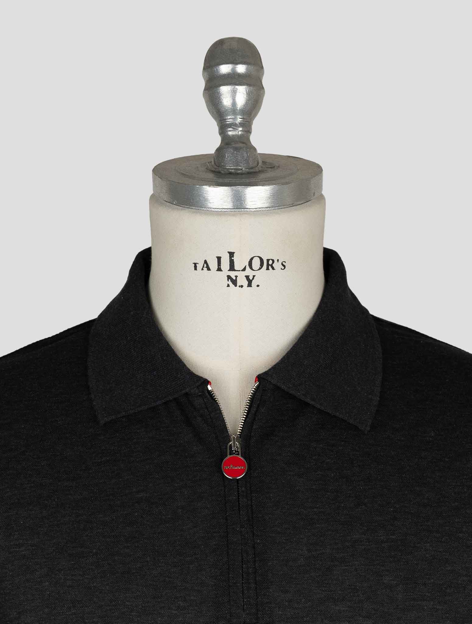 Kiton Gray Cotton Polo