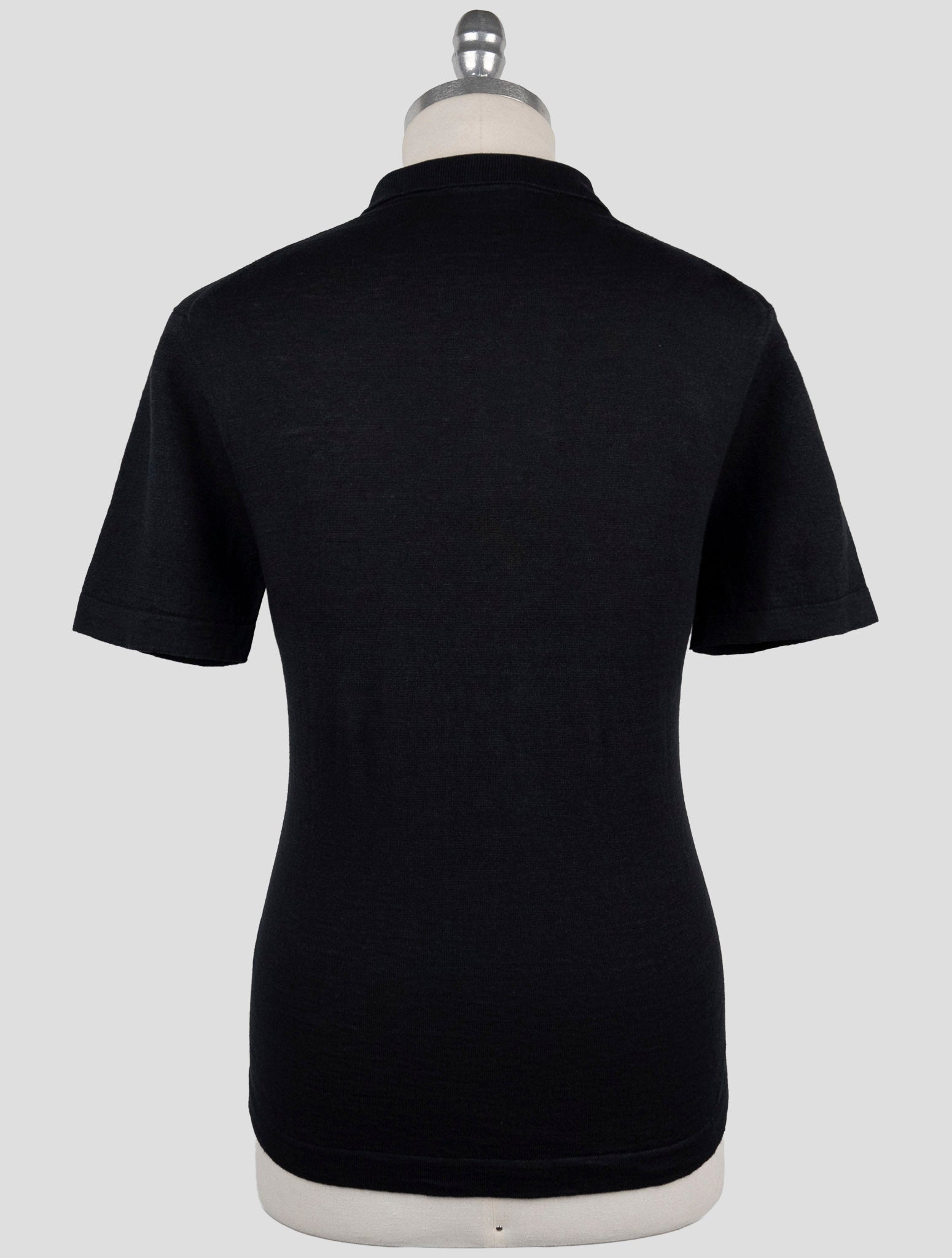 Kiton Knt Blue Linen Cotton Polo