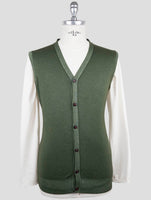 Kiton Green Cashmere Sweater Gilet
