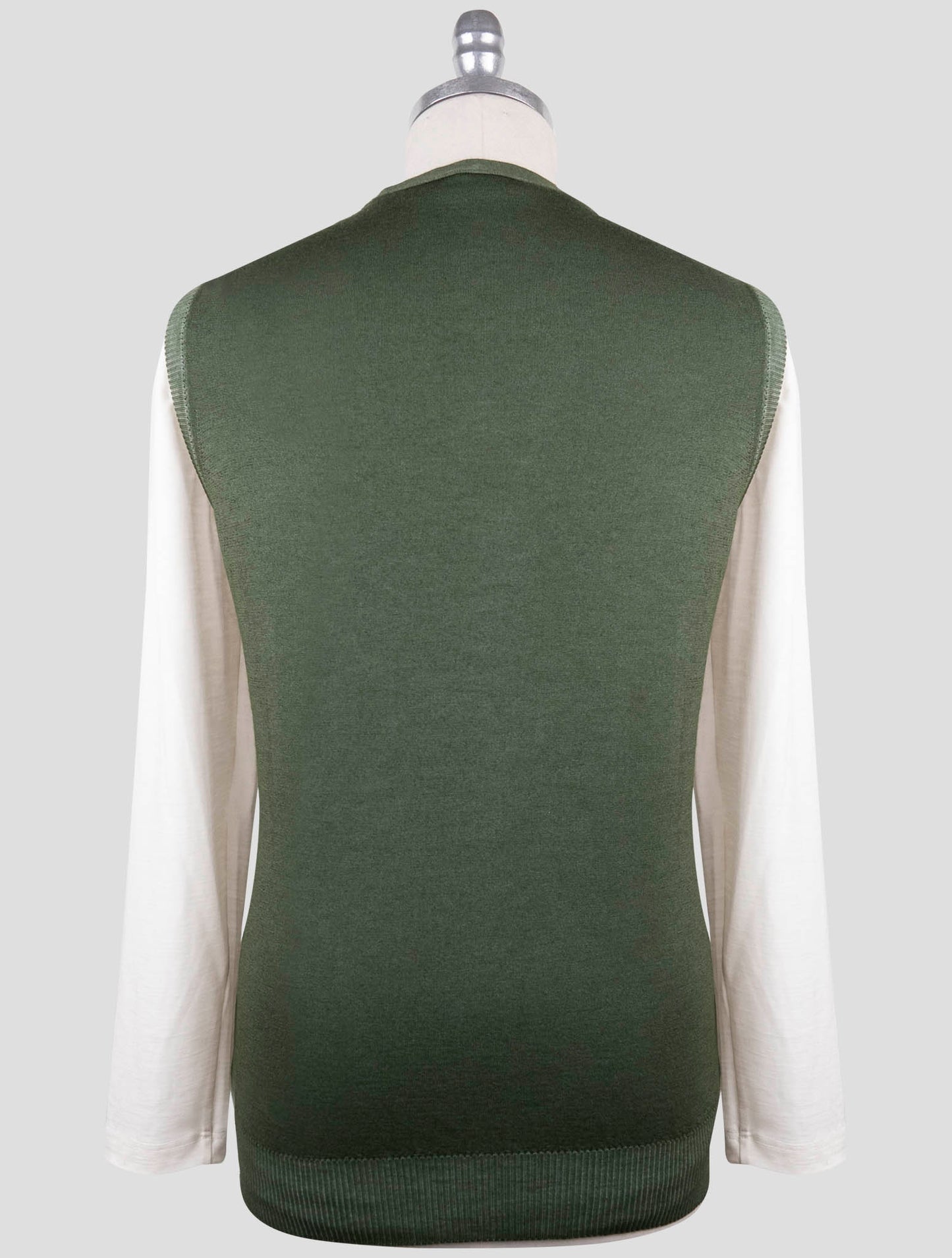 Kiton Green Cashmere Sweater Gilet