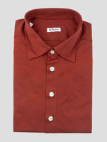 Kiton Burgundy Cotton Shirt