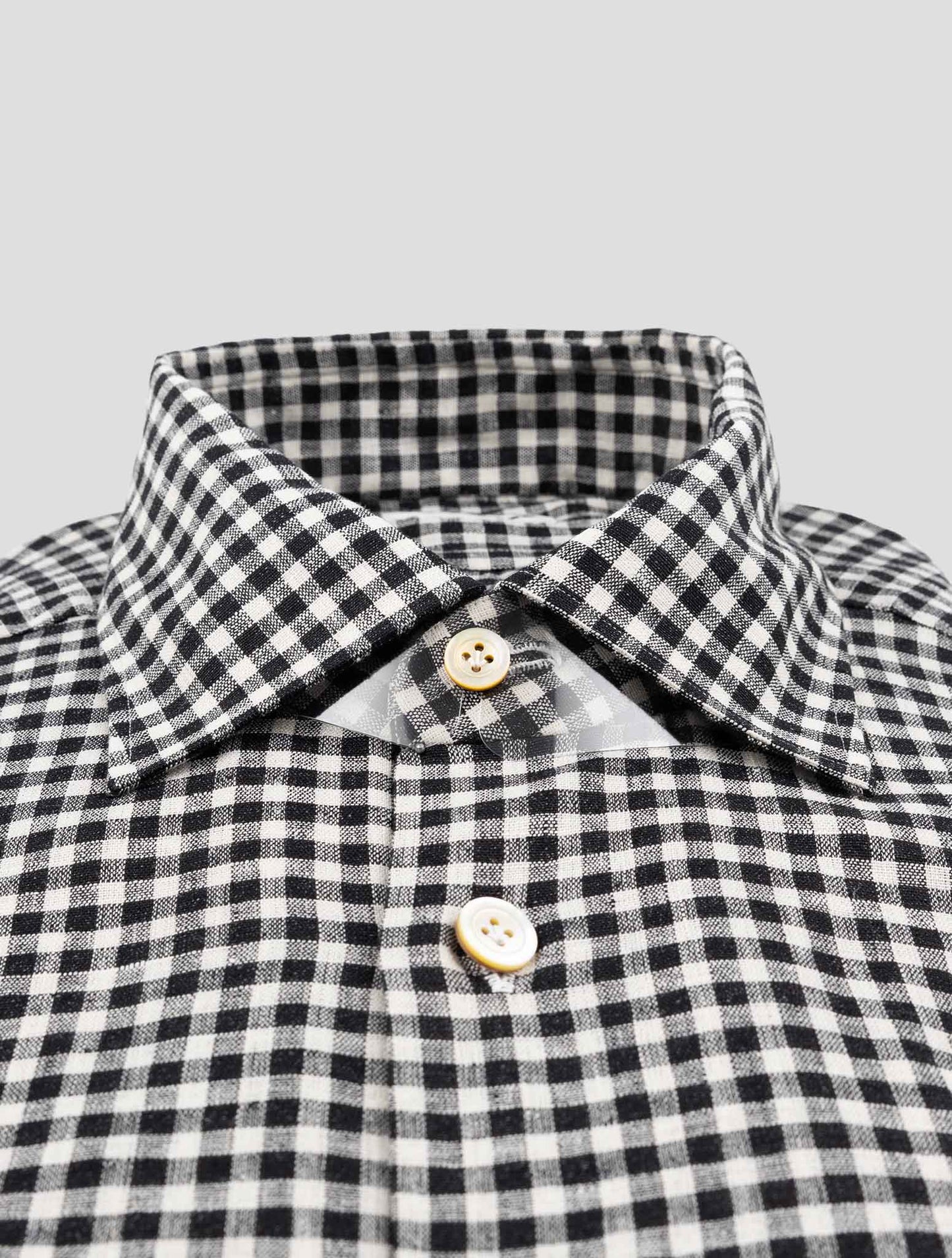 Kiton White Linen Ea Pl Shirt
