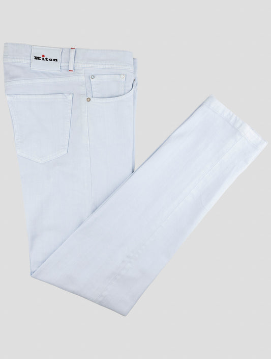 Kiton Light Blue Cotton Ea Jeans