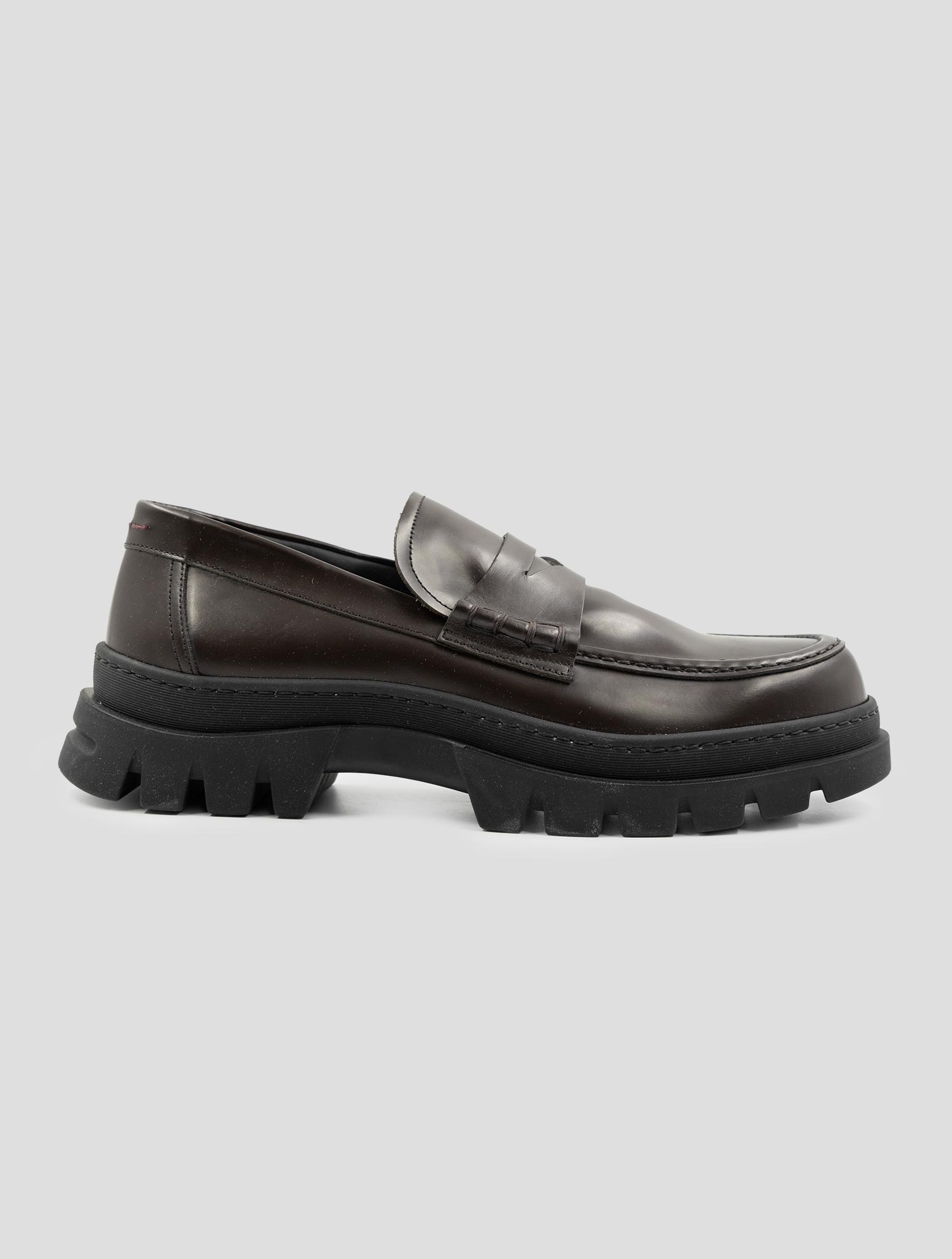 Kiton Brown Leather Loafers