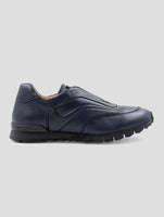 Kiton Blue Leather Sneakers