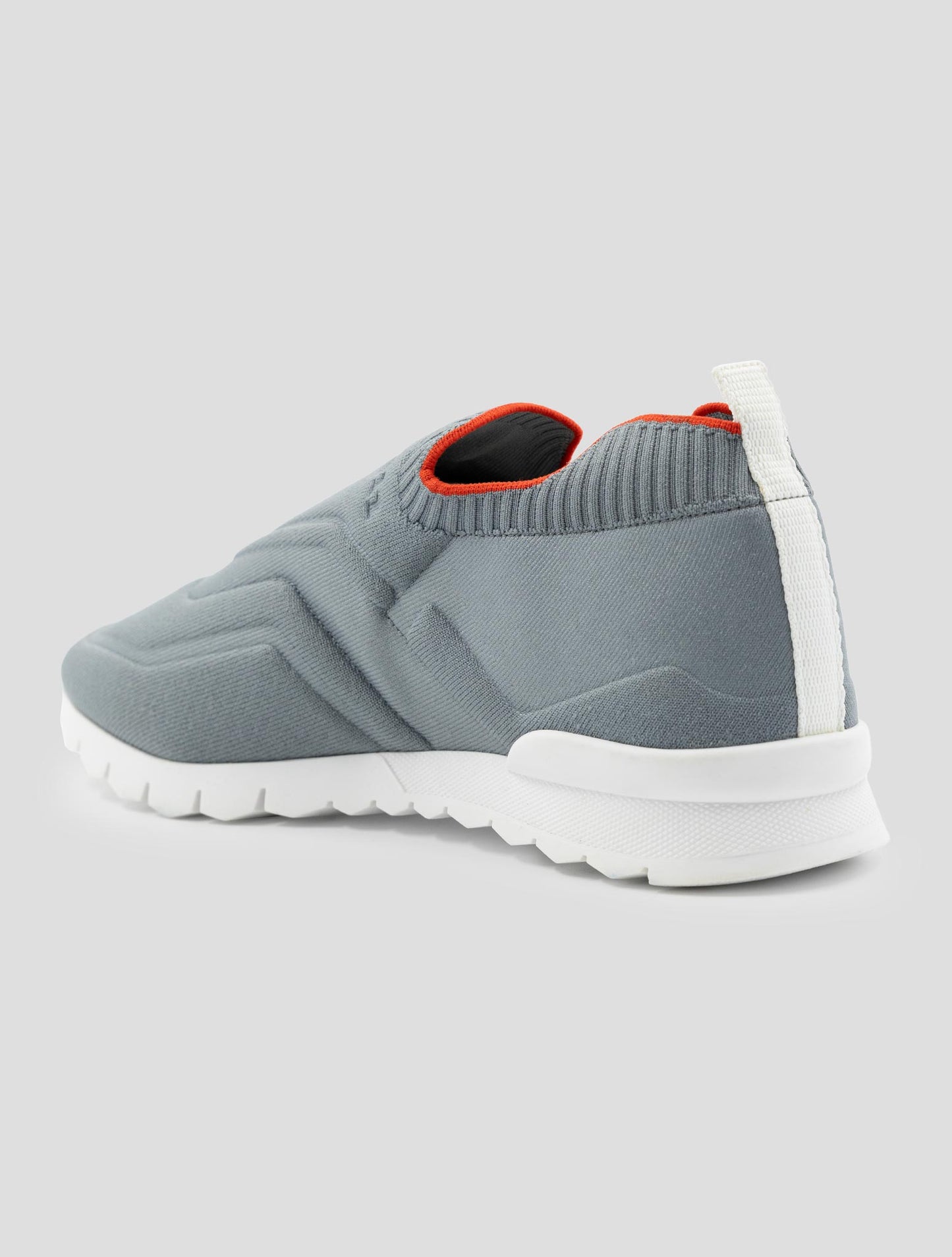 Kiton Gray Cotton Ea Sneakers