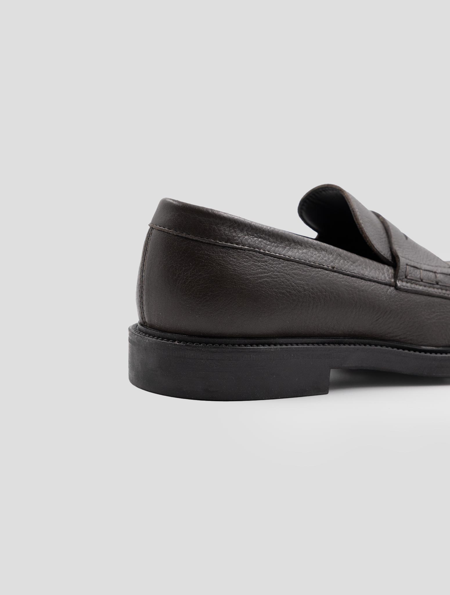 Kiton Brown Leather With Fur Loafers