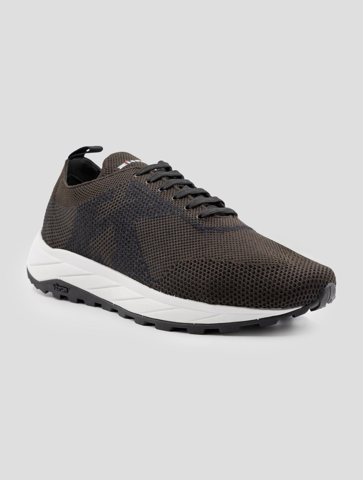 Kiton Brown Pl Pu Wool Sneakers