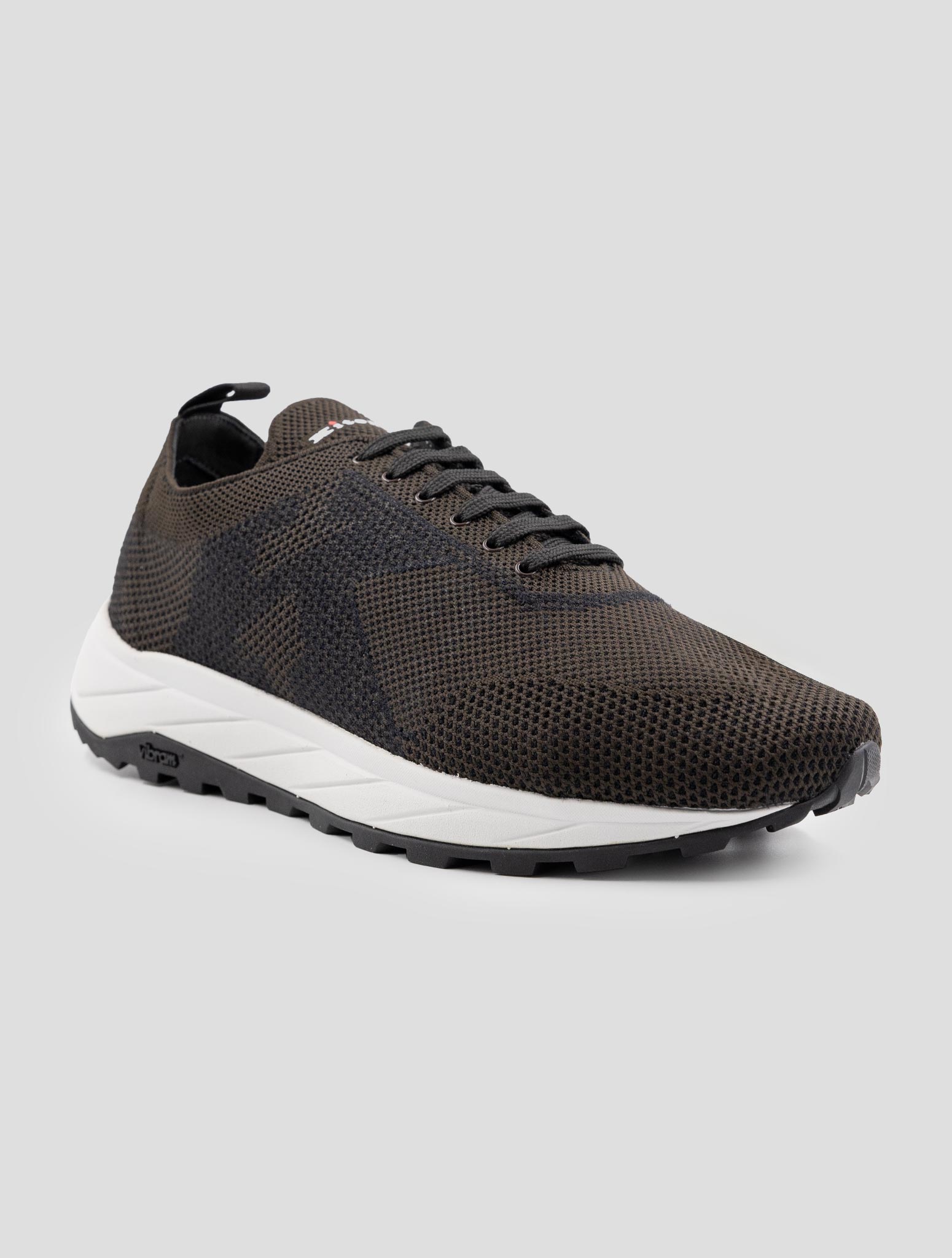 Kiton Brown Pl Pu Wool Sneakers