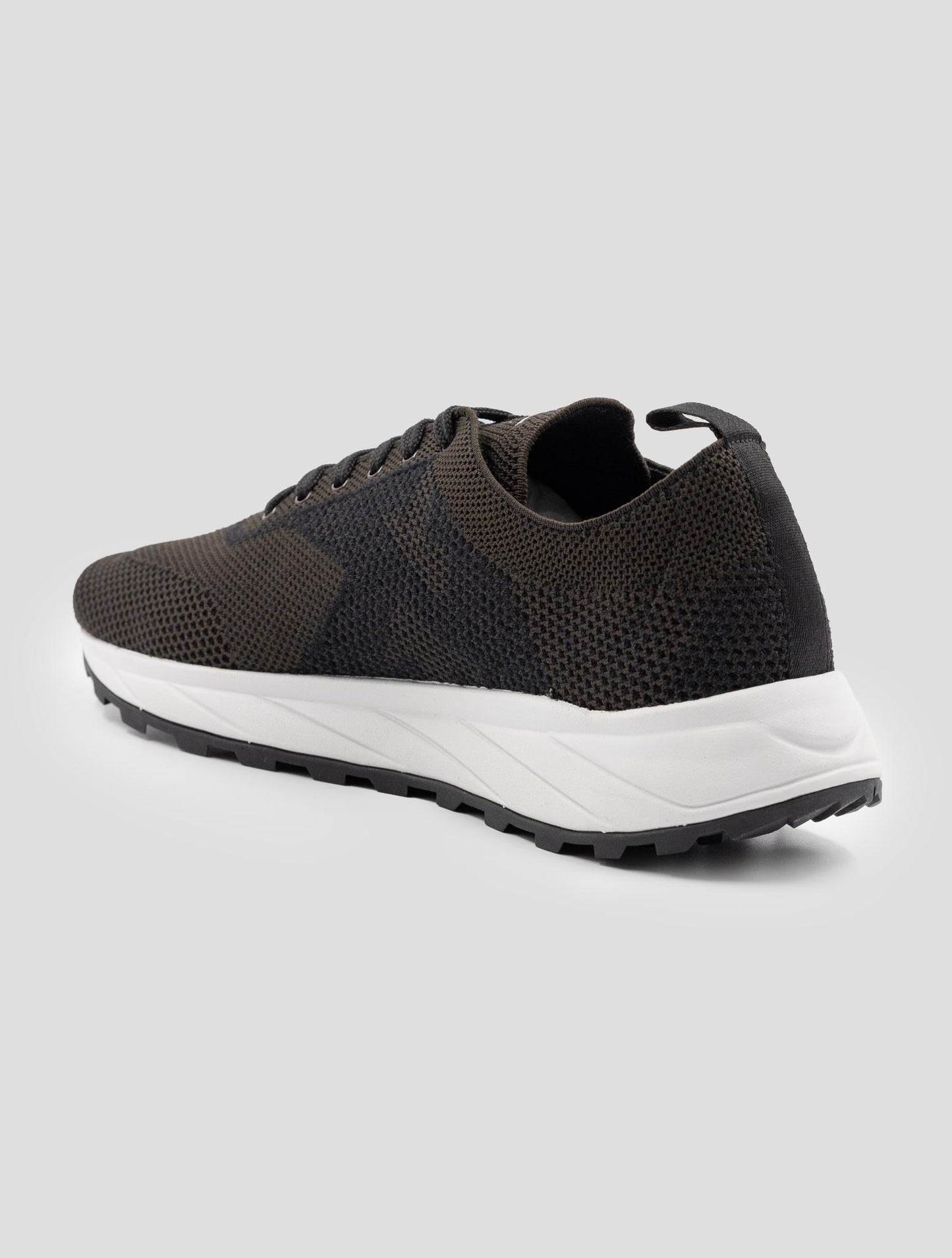 Kiton Brown Pl Pu Wool Sneakers