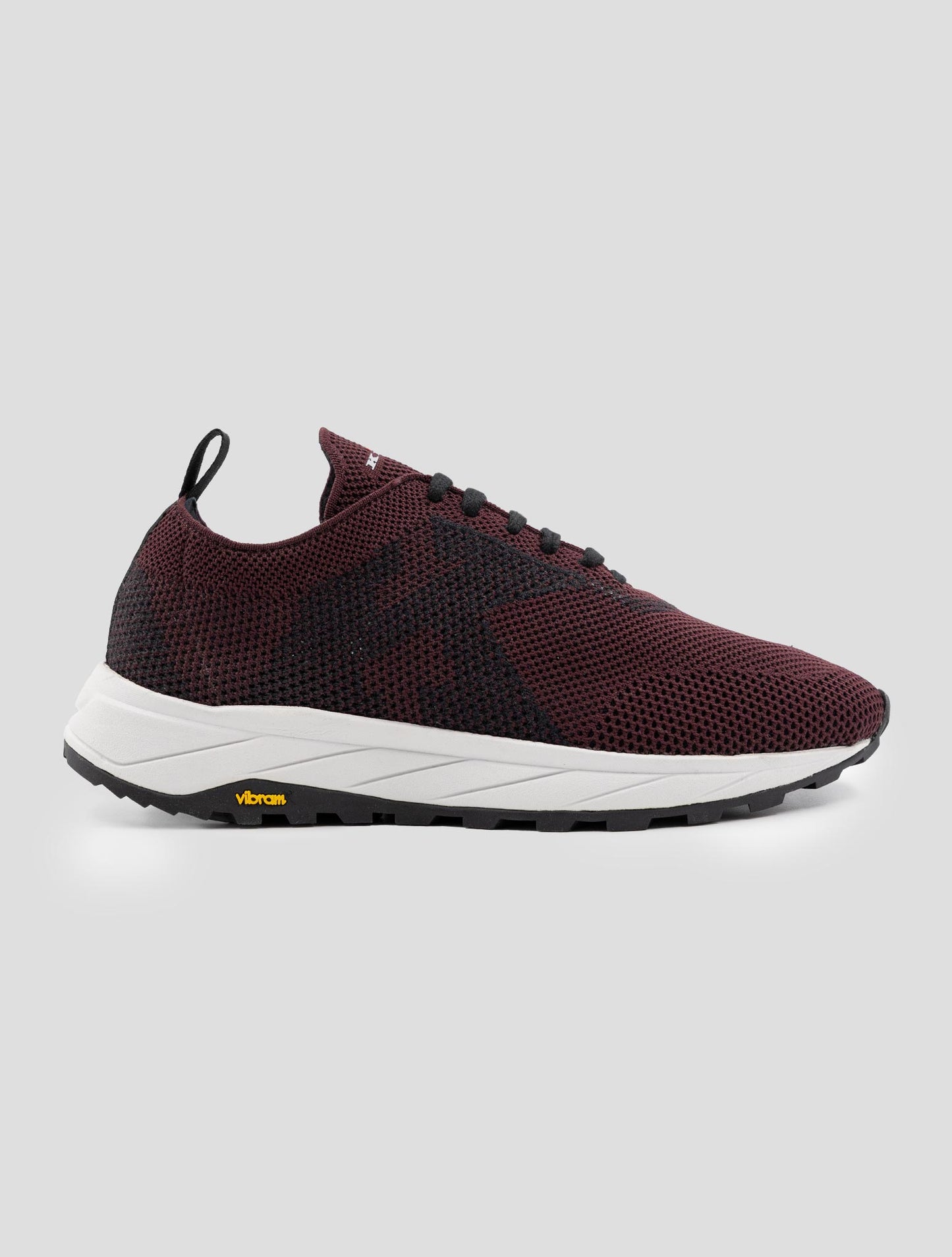 Kiton Burgundy Pl Pu Wool Sneakers