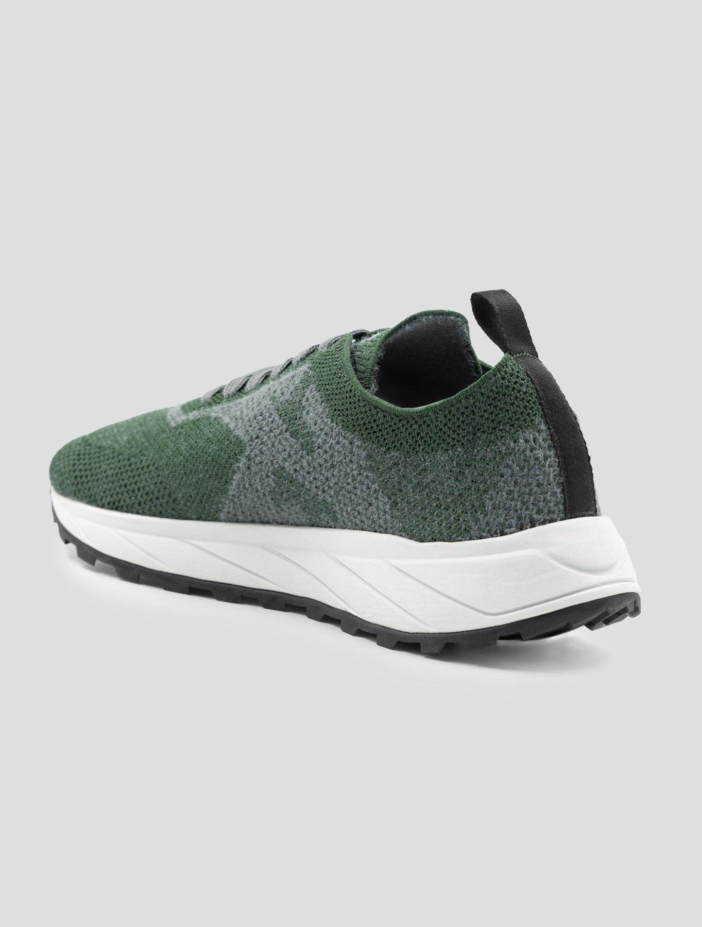 Kiton Green Pl Pu Wool Sneakers