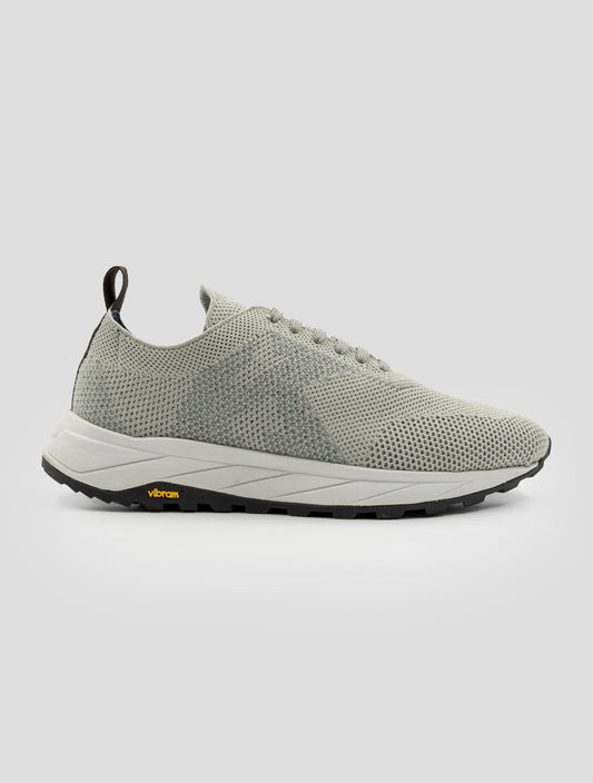 Kiton Gray Pl Pu Wool Sneakers