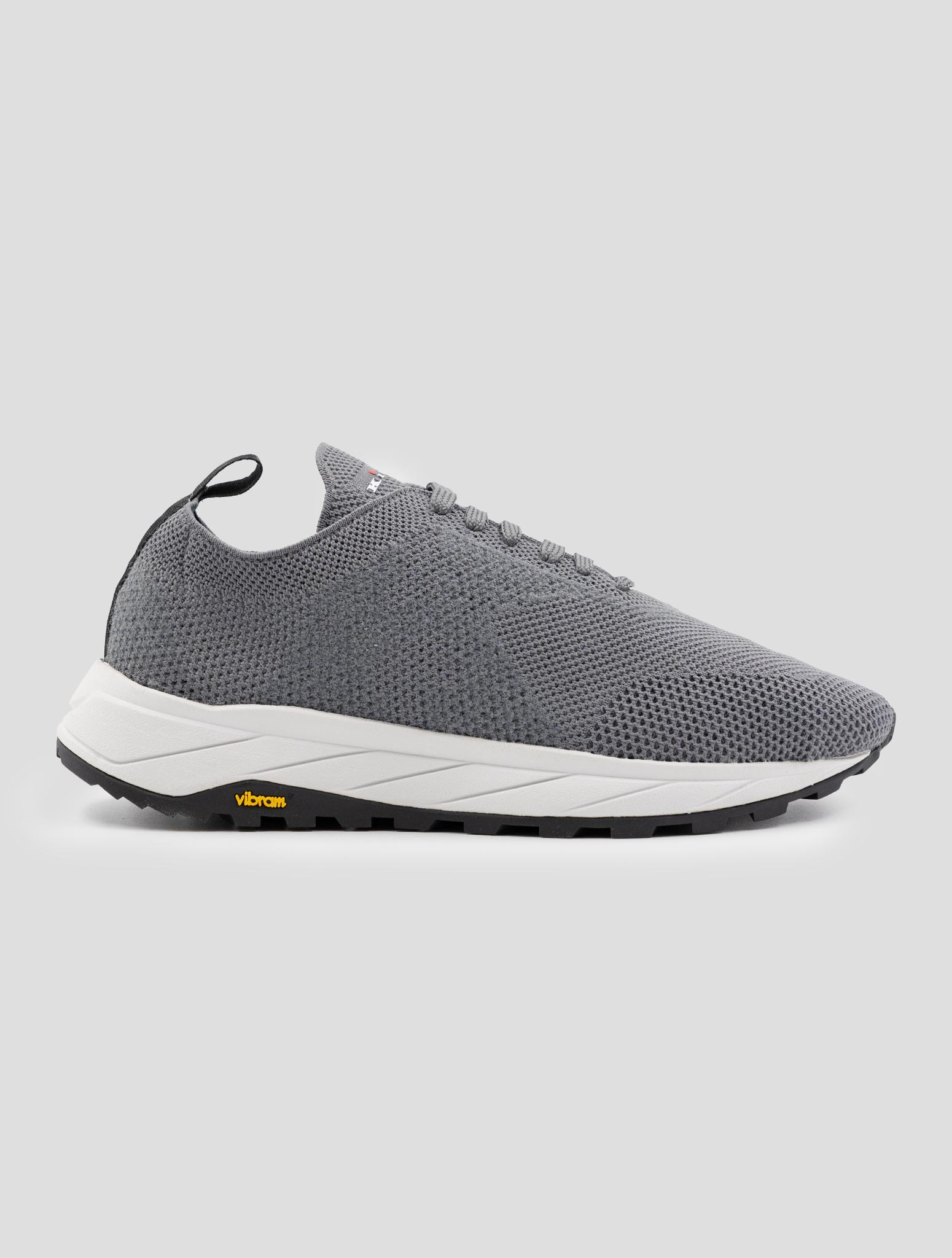 Kiton Gray Pl Pu Wool Sneakers