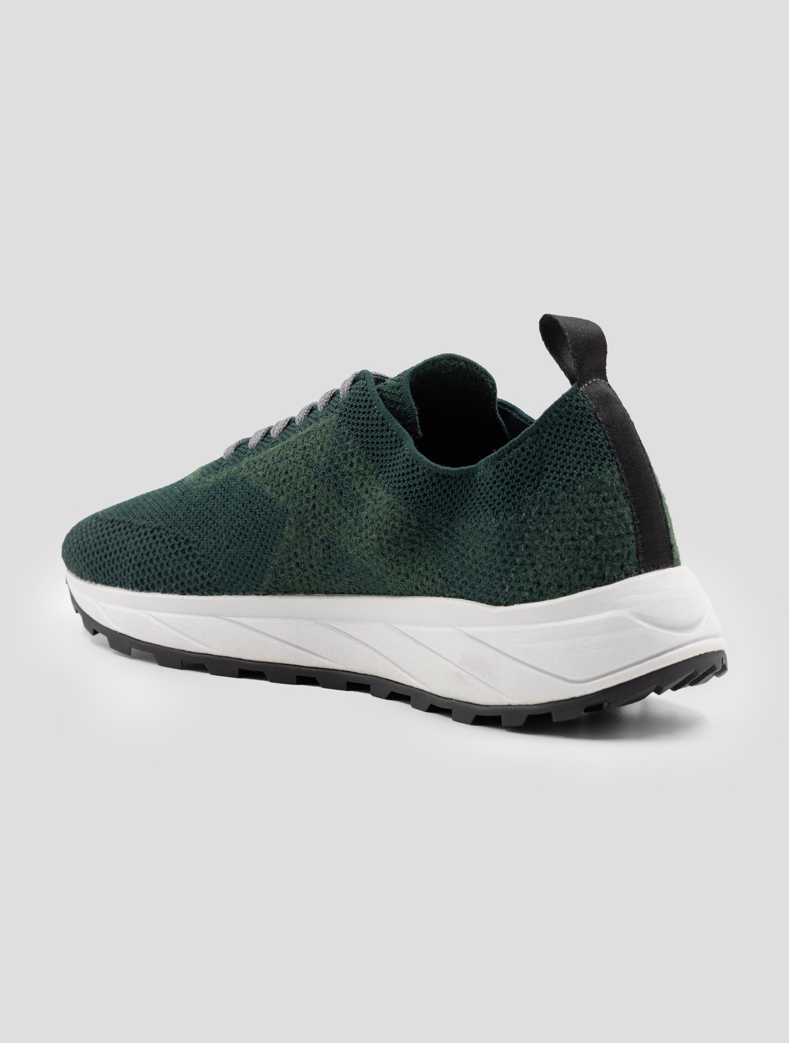 Kiton Green Pl Pu Wool Sneakers
