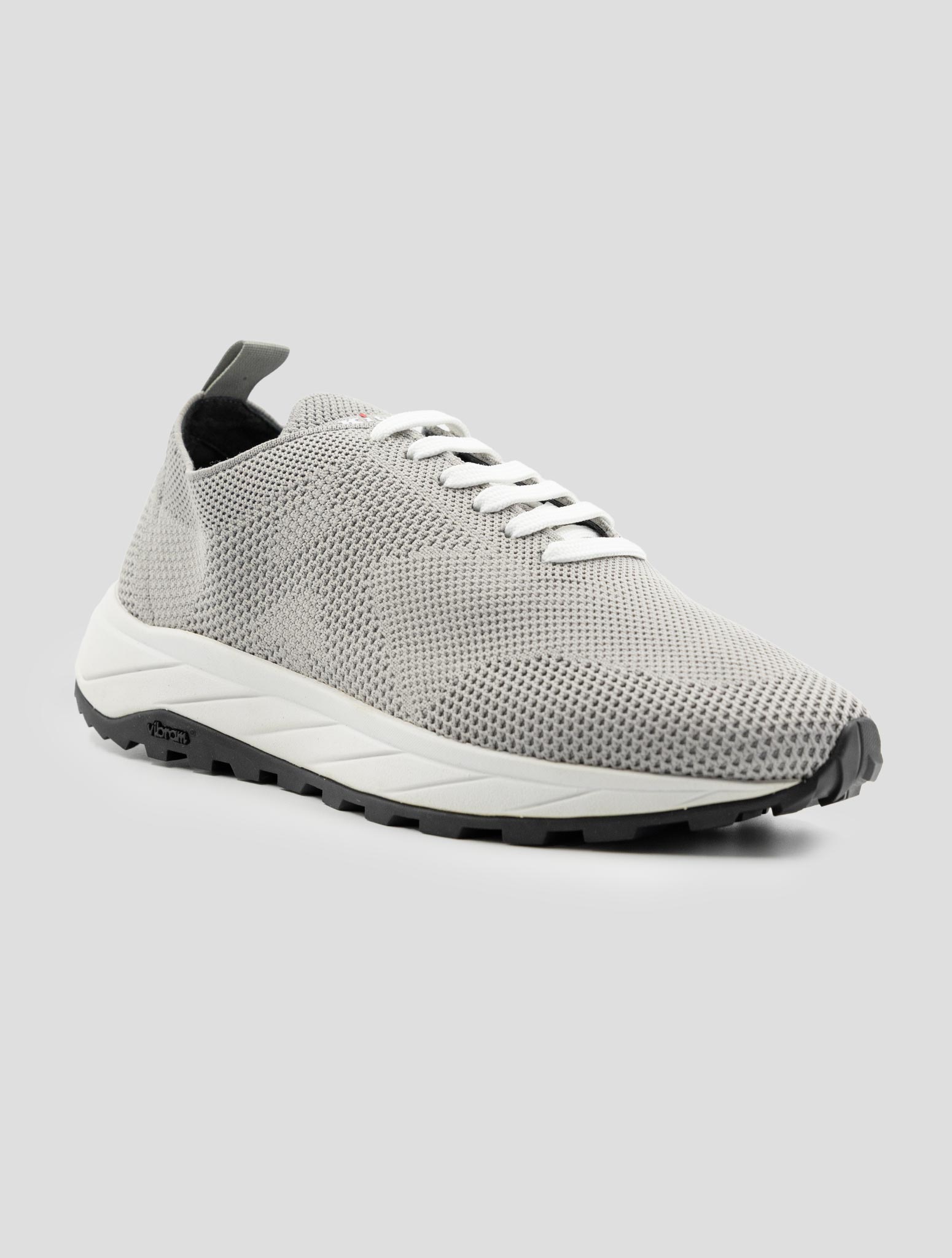 Kiton Gray Pl Pu Wool Sneakers