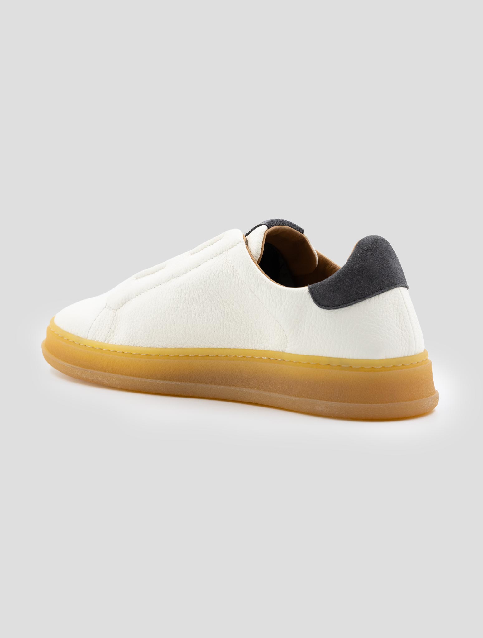 Kiton Green Leather Deer Sneakers