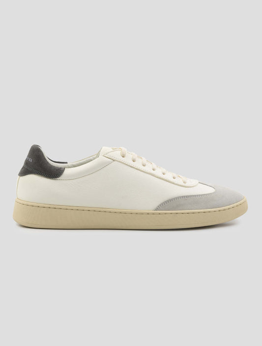 Kiton White Leather Sneakers