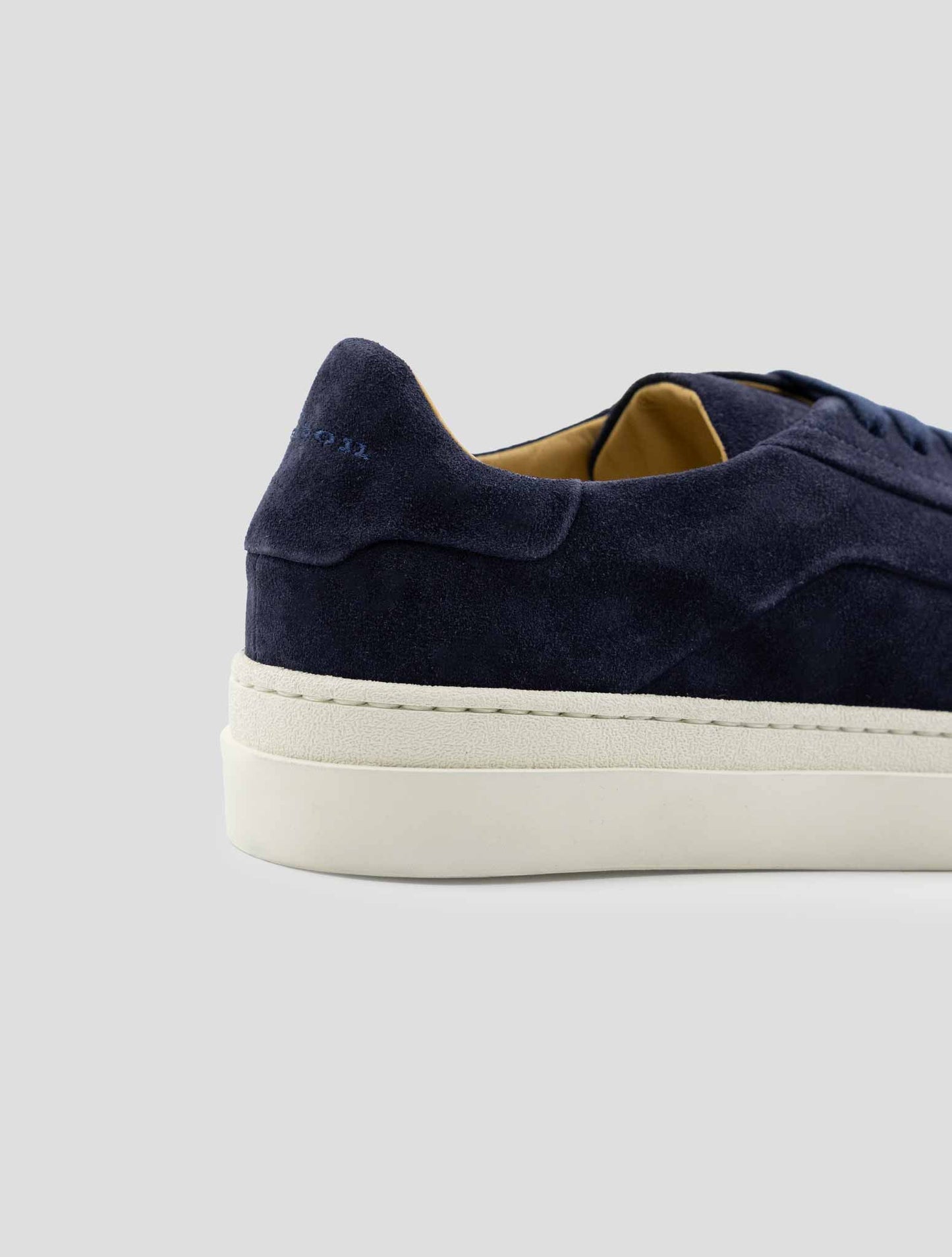 Kiton Blue Leather Suede Sneakers