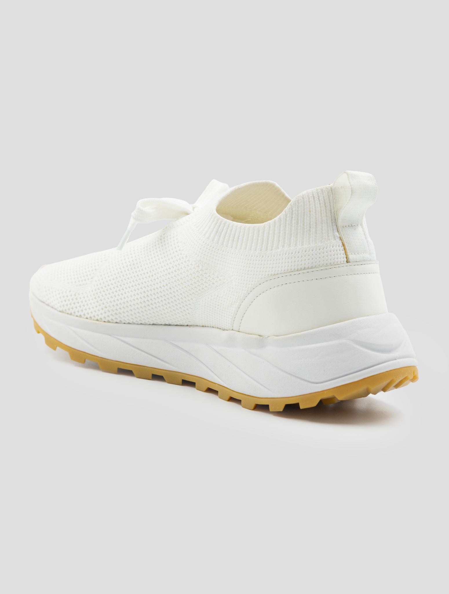 Kiton White Pl Pu Wool Sneakers