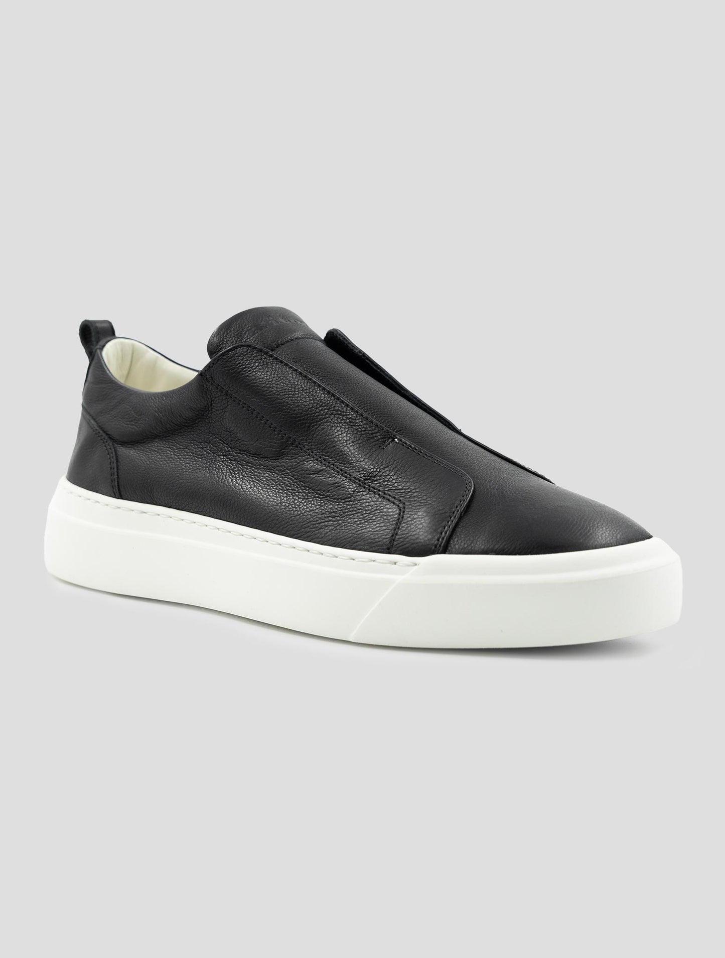 Kiton Black Leather Sneakers