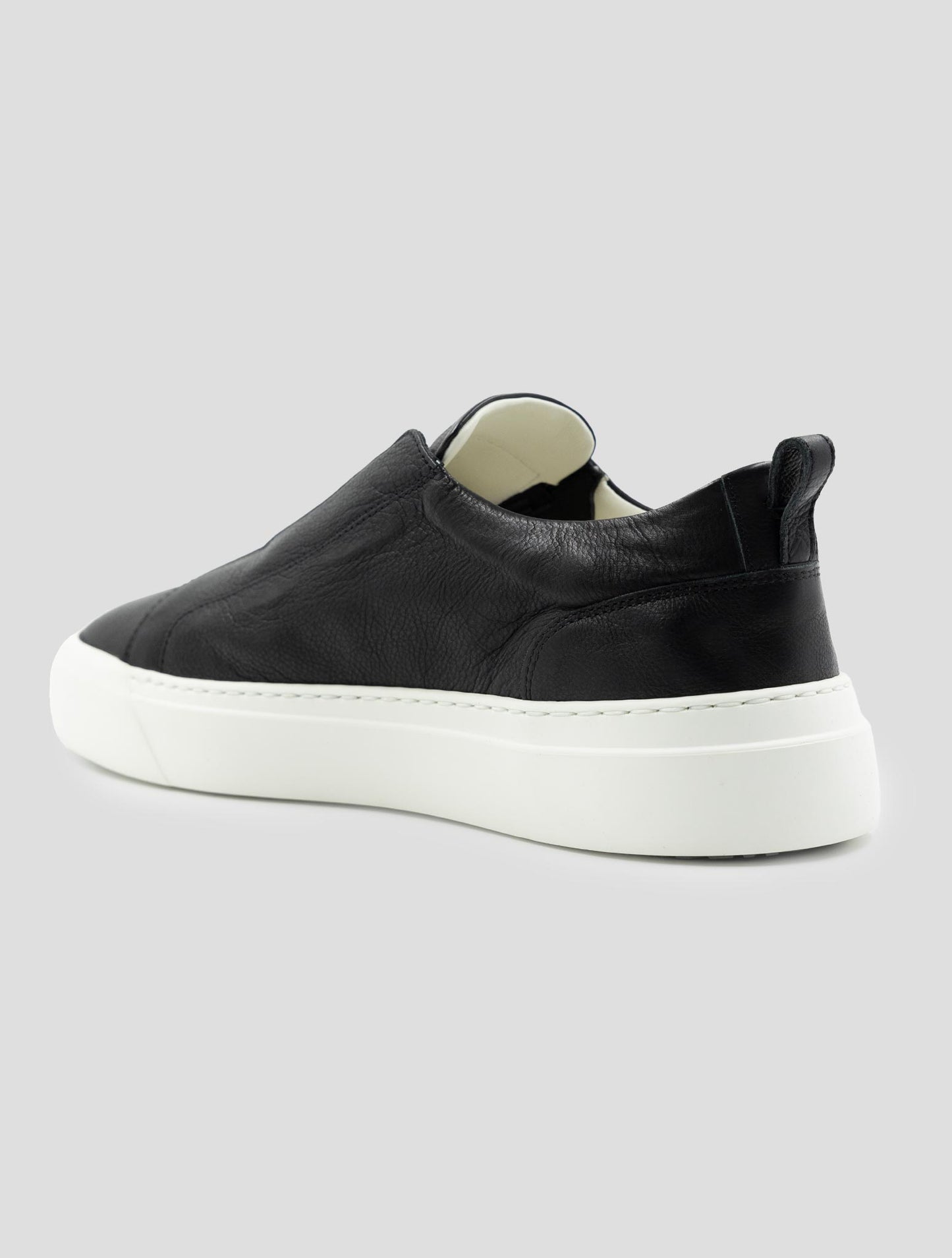 Kiton Black Leather Sneakers