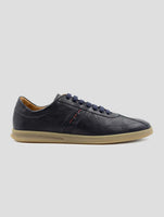 Kiton Blue Leather Sneakers