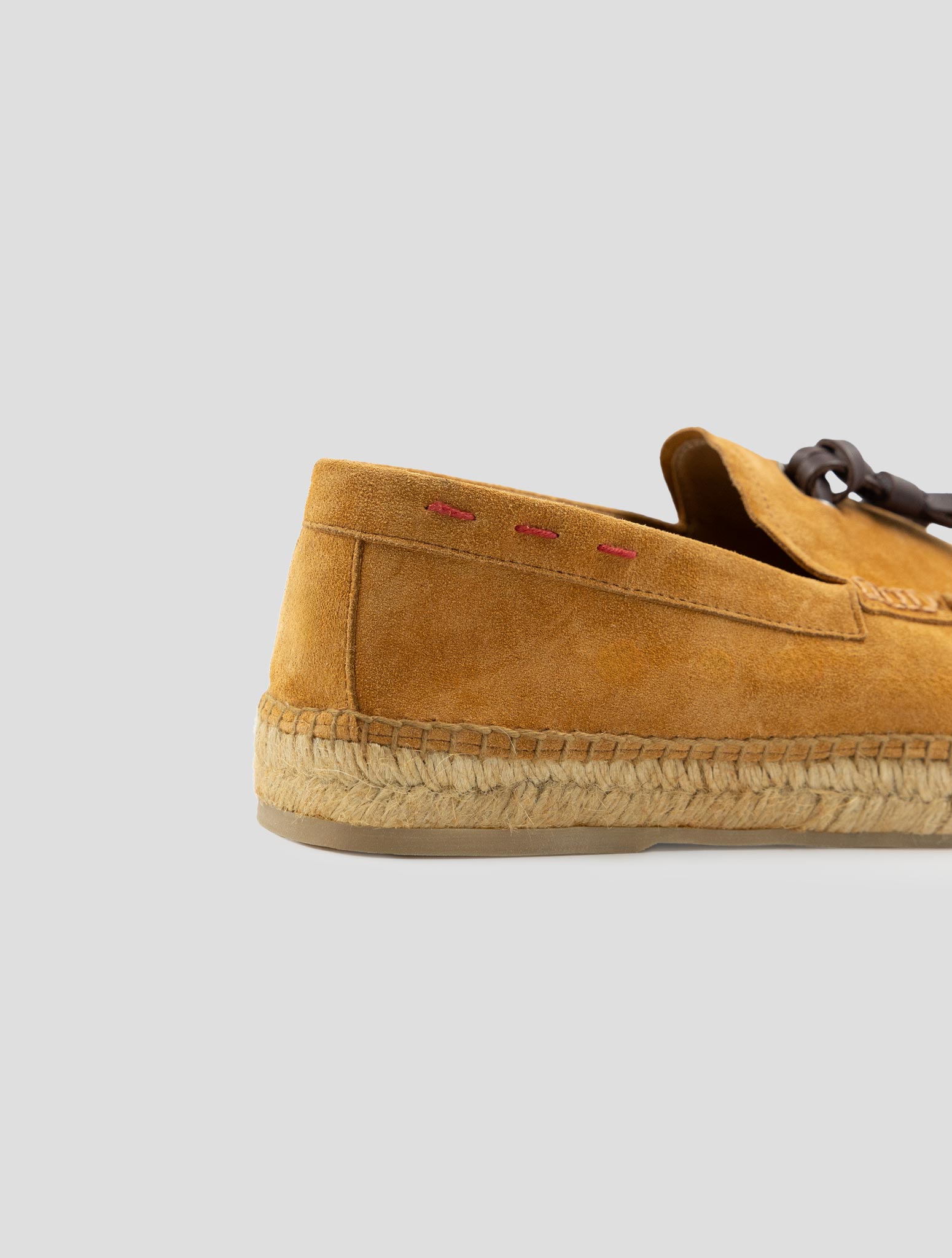 Kiton Orange Leather Suede Loafers