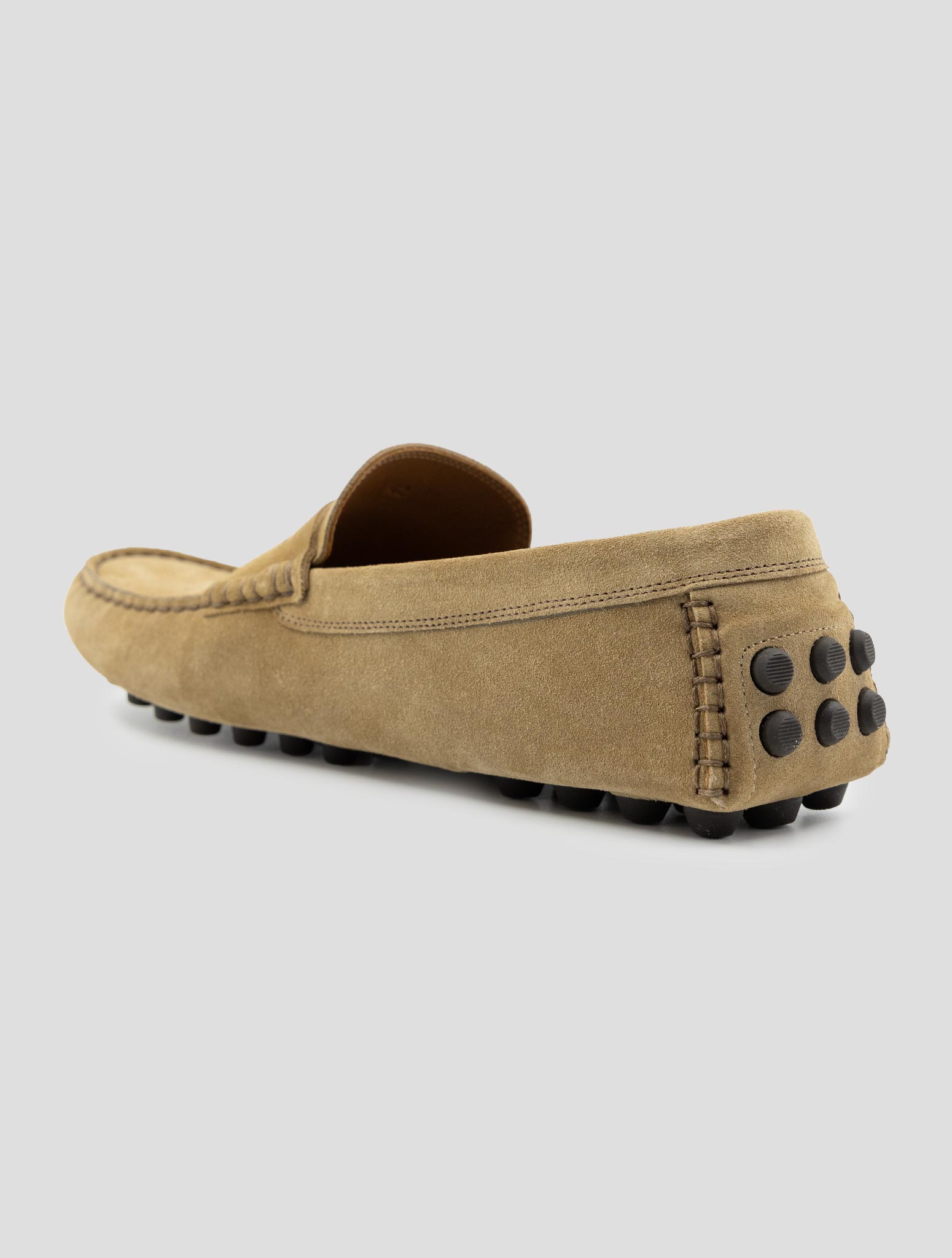 Kiton Brown Leather Suede Loafers