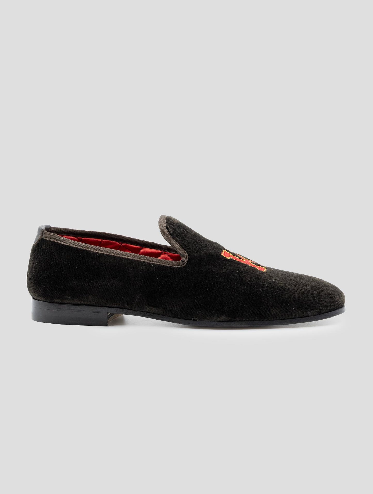 Kiton Brown Cotton Pl Loafers