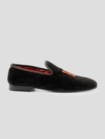 Kiton Brown Cotton Pl Loafers