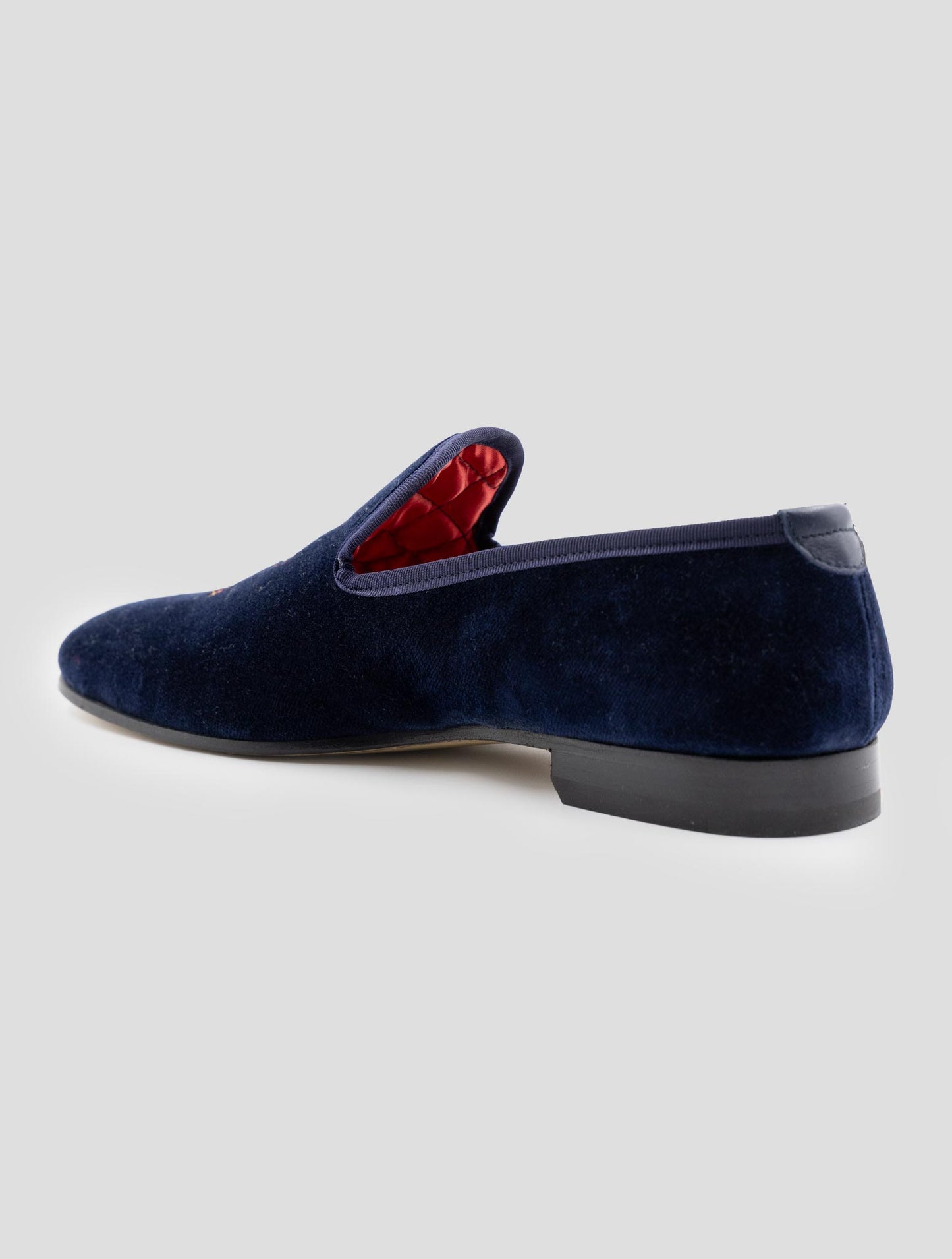 Kiton Blue Cotton Pl Loafers