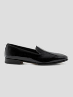 Kiton Black Leather Loafers