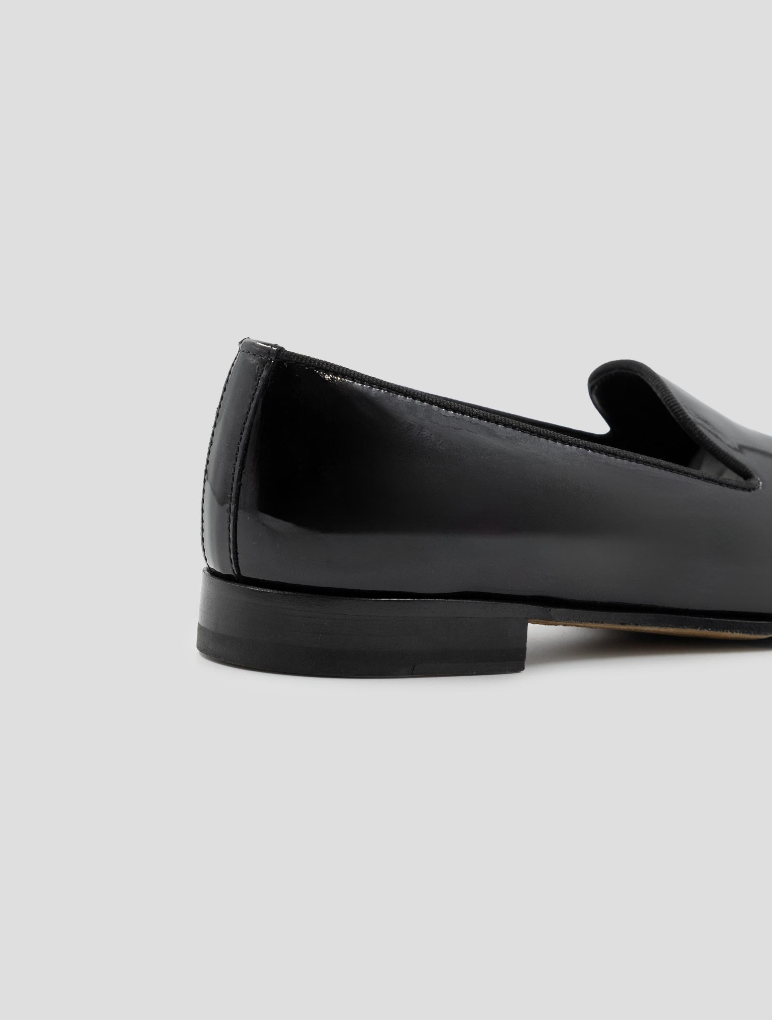 Kiton Black Leather Loafers