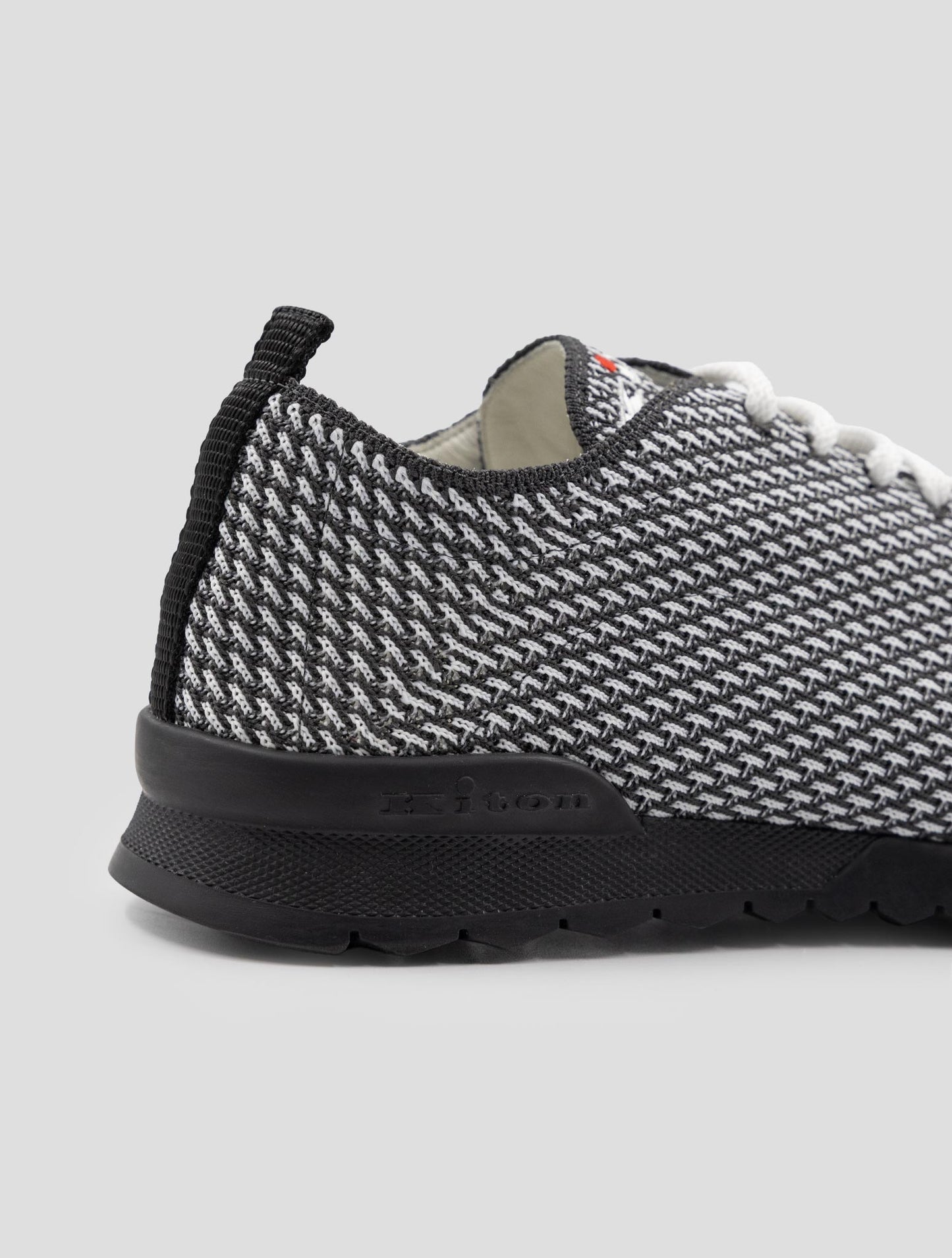Kiton Dark Gray White Pl Pa Sneakers