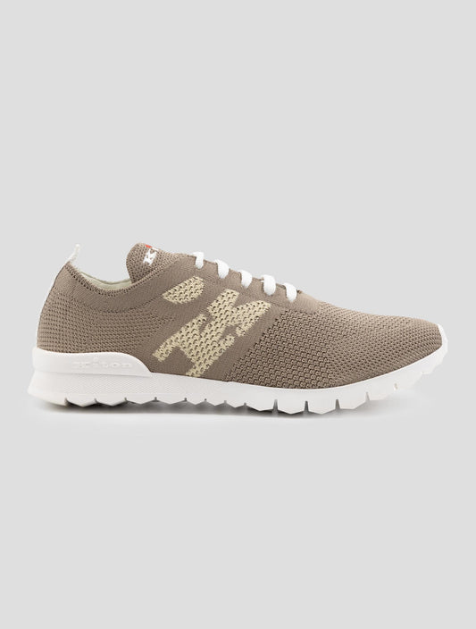 Kiton Brown Cotton Ea Sneakers