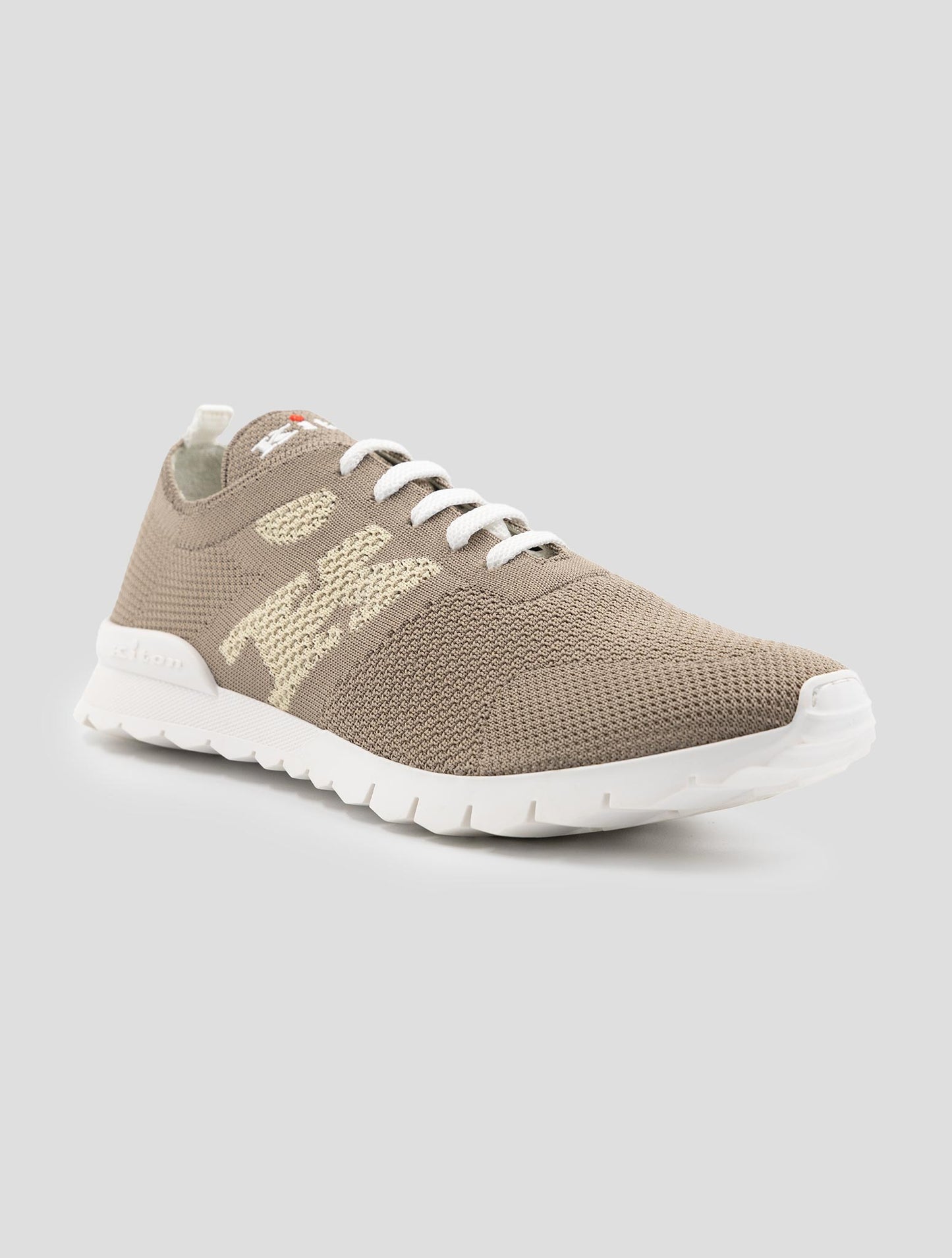 Kiton Brown Cotton Ea Sneakers