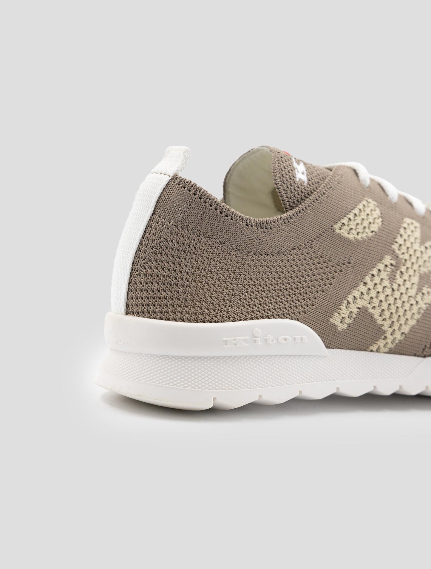 Kiton Brown Cotton Ea Sneakers