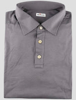 Kiton Gray Cotton Sweater Polo