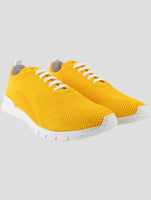 Kiton Yellow Cotton Ea Sneakers