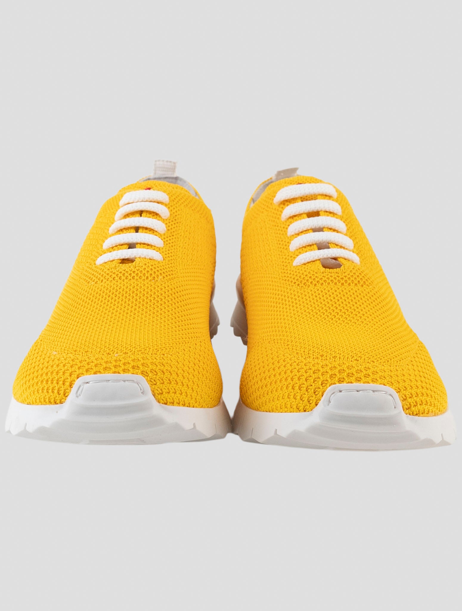 Kiton Yellow Cotton Ea Sneakers