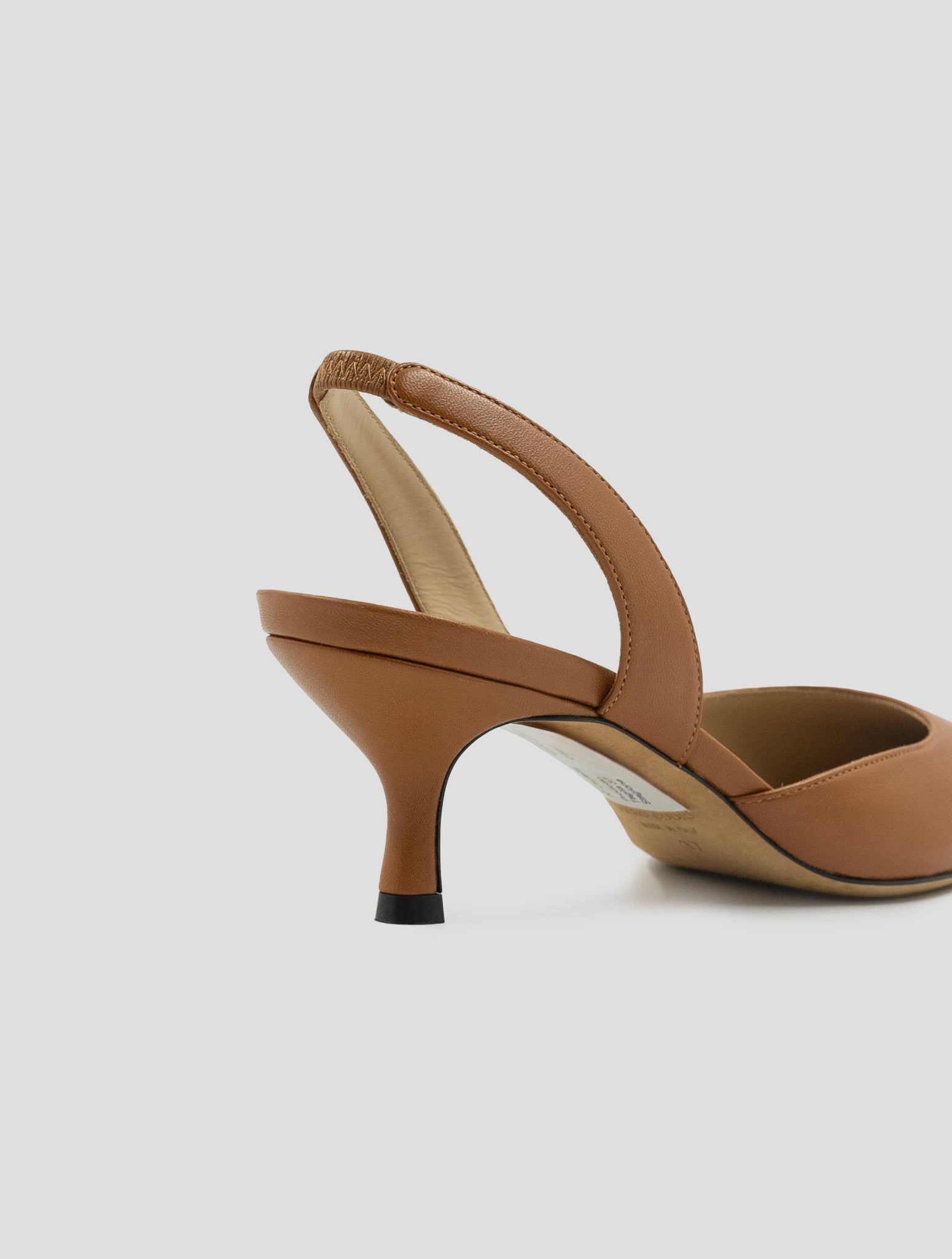 Kiton Brown Leather Suede Slingbacks