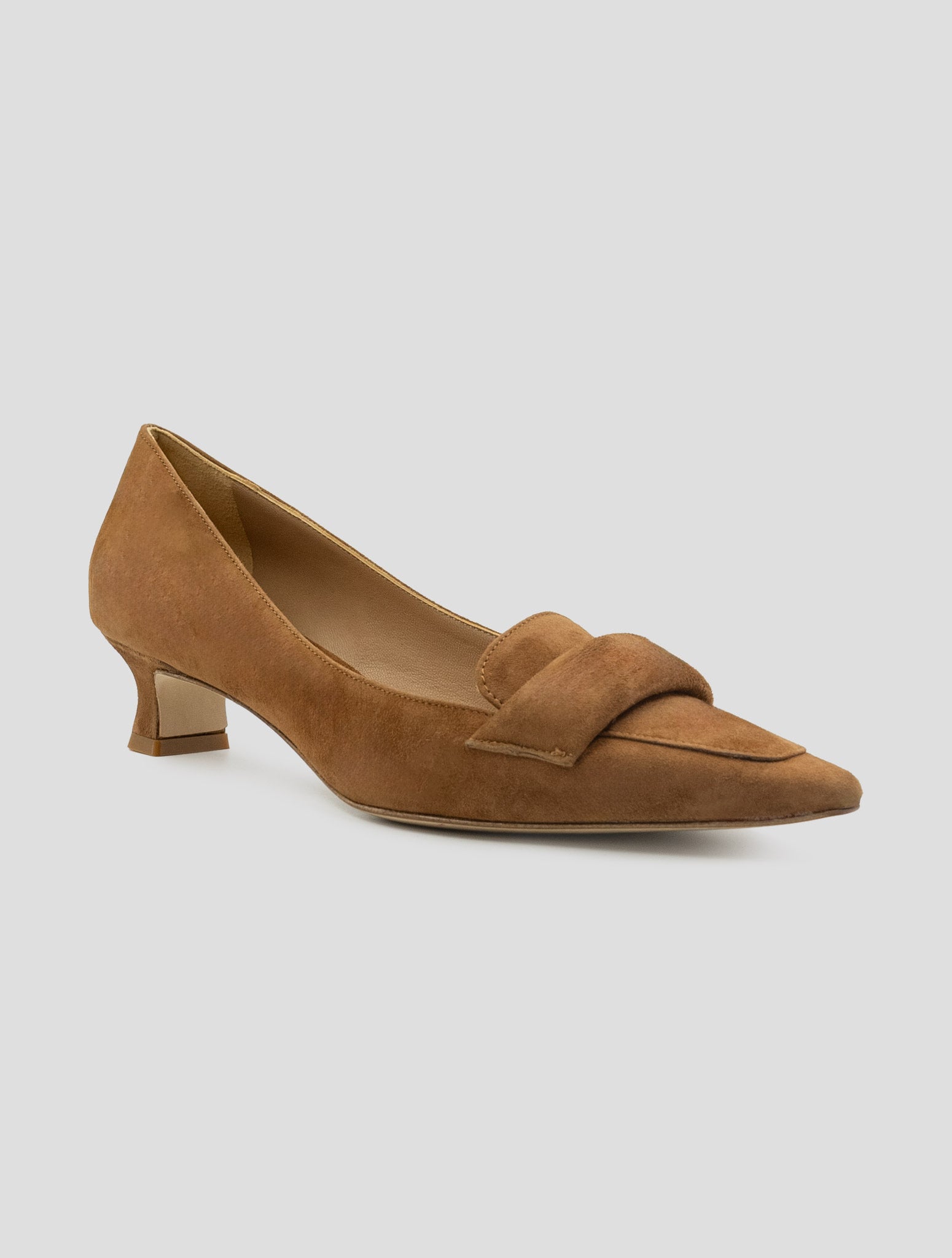 Kiton Beige Leather Suede Slingbacks