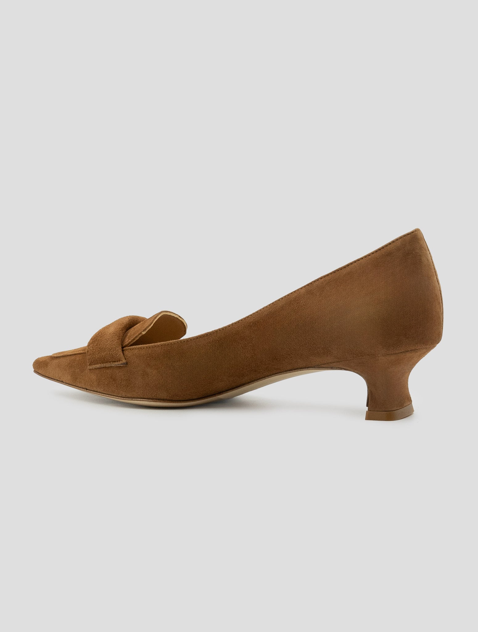 Kiton Beige Leather Suede Slingbacks